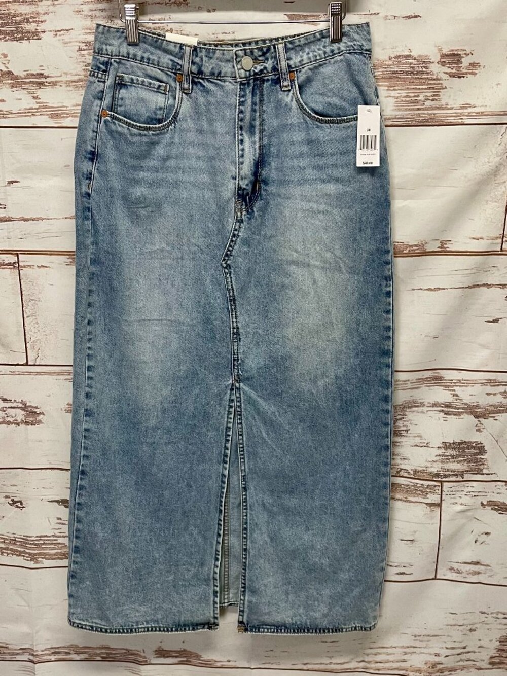 Blanc NYC Denim Maxi Skirt size 28